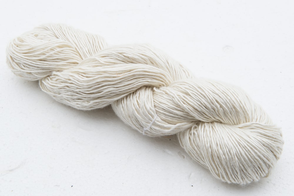 White eri silk yarn