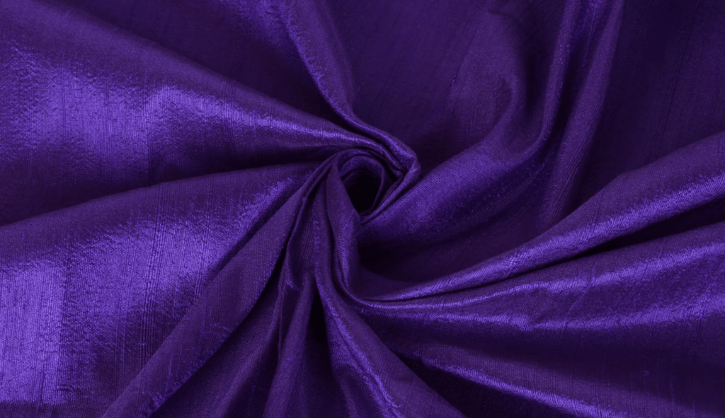 purple dupion silk fabric