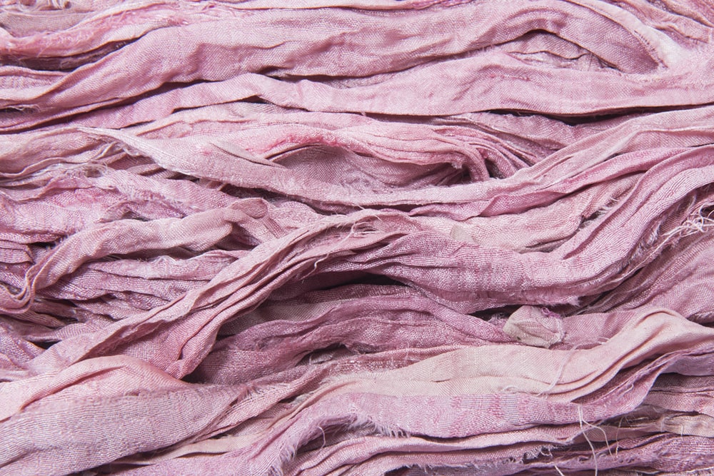 Pink Hues sari silk ribbon
