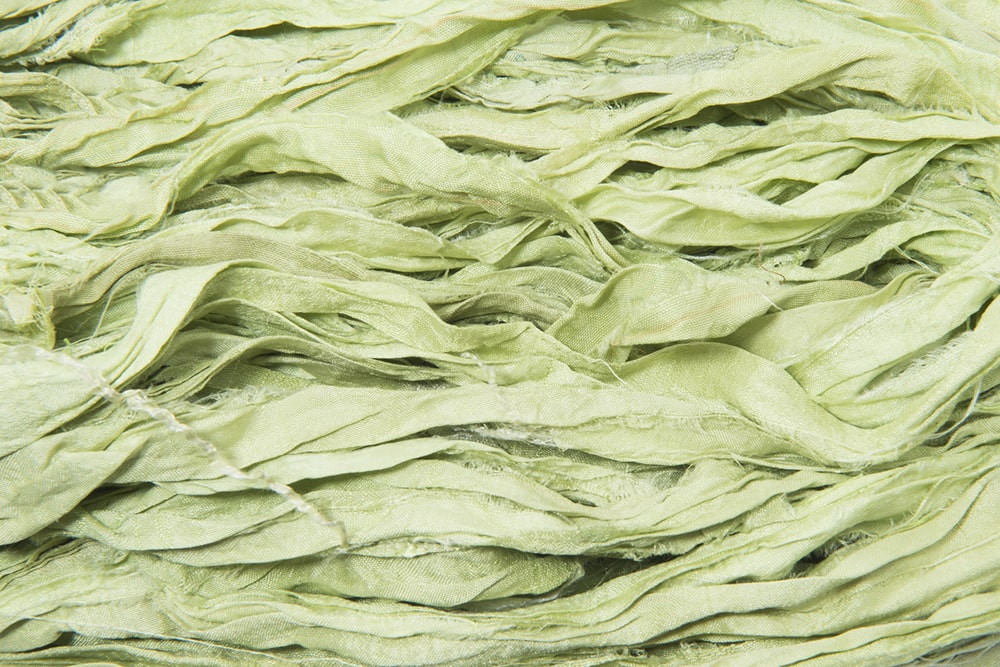 Mint Green sari silk ribbon