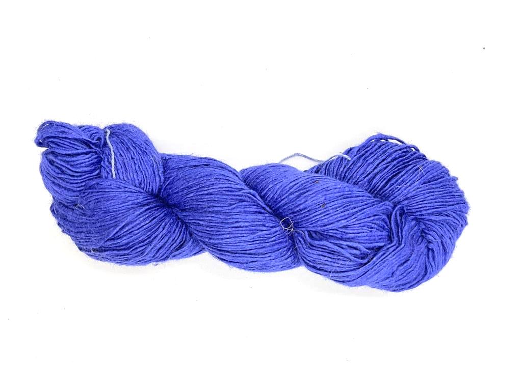 ink blue eri silk yarn