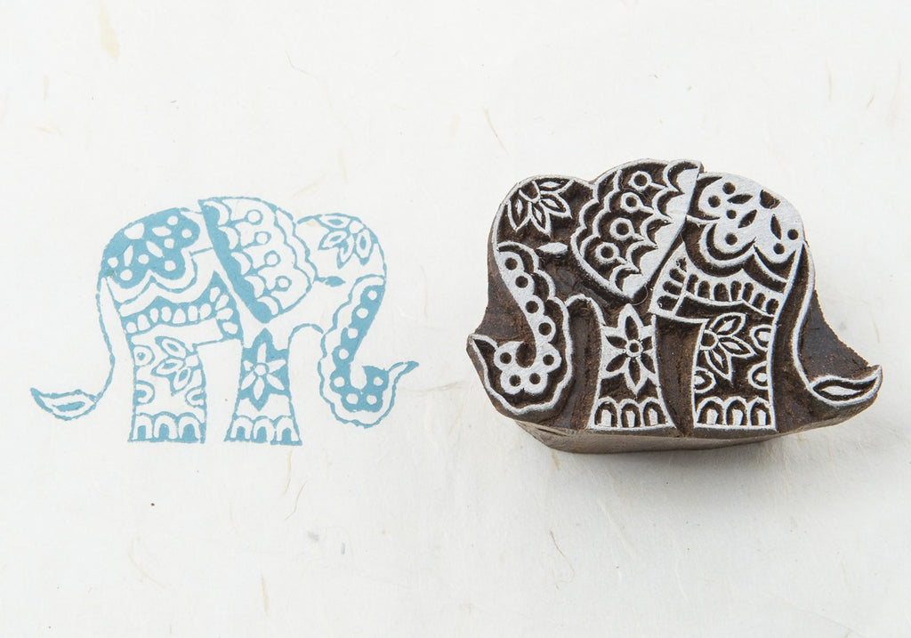hand carved wooden printing block